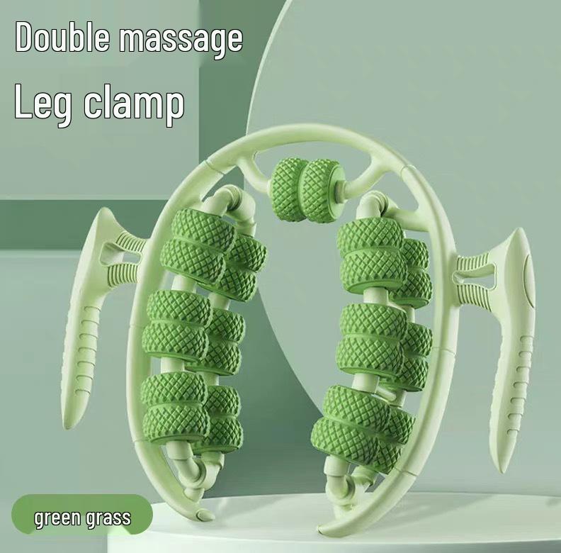 

26-Wheel Leg Massager: Ring-Shaped Clamp Roller for Calf Relaxation, Leg Beauty, and Slimming Yoga