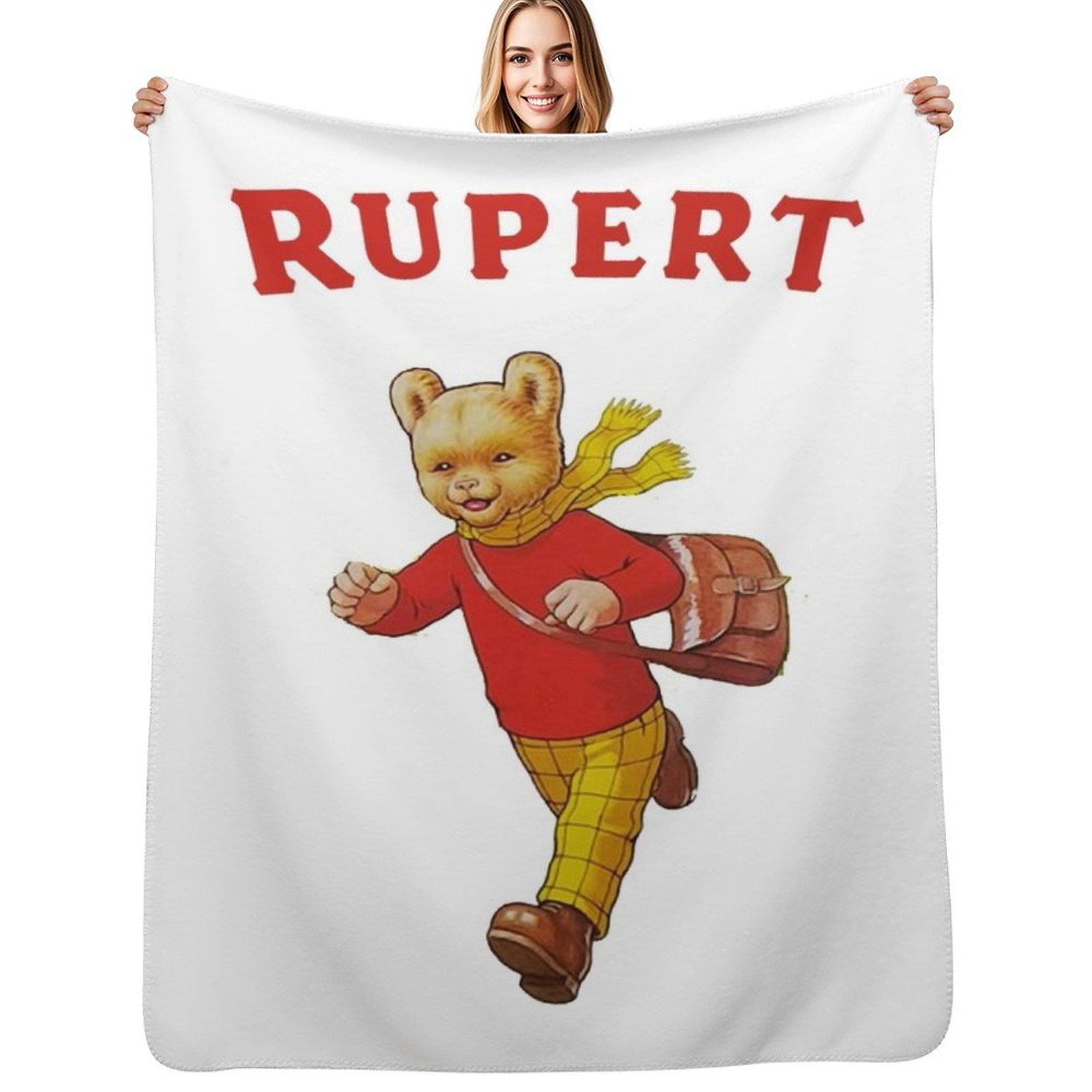 Rupert Throw Blanket Shaggy Furry Soft Blanket for Bedroom Living Room 102x76cm(40x30in)