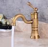Antique Bathroom Basin Faucet Rotation Single Lever hot and cold  Crane Brass Sink mixer ap