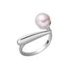 Panjbj  Copper Shell Pearl Ring For Women Irregular Sweet Romantic Office Jewelry Birthday Gift Dropship