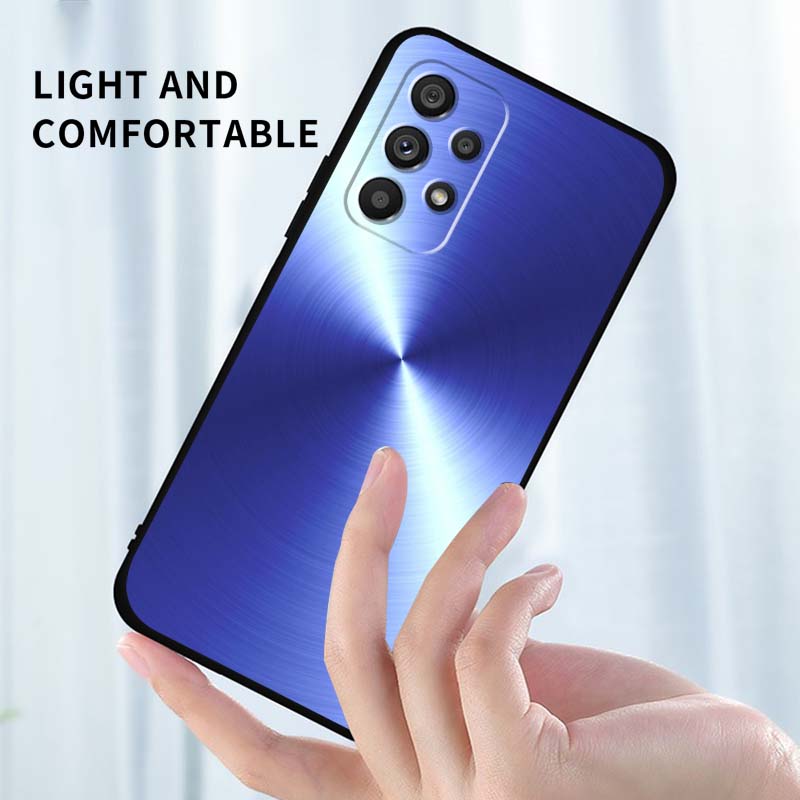 Art colored luminous pattern For Samsung A73 A72 A71 A55 A54 A53 A52 A51 A13 A22 A16 A15 A12 A14 A26 A07 5G Black Phone Case
