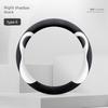 Car Steering Wheel Cover Winter Plush Warm and Cute New High-End Car Anti-Slip Sweat-Absorbent D-Shaped Handle Cover