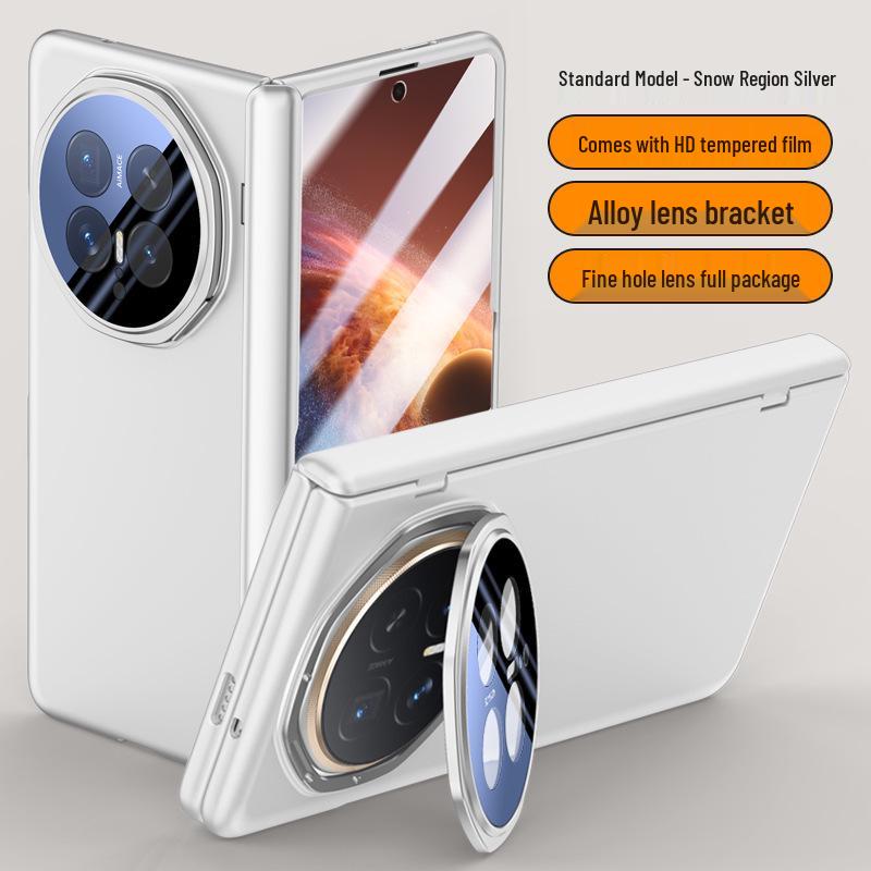 Honor Magic V6 Foldable Phone Case: Skin-Feel, Anti-Drop, Lens Stand, Full Coverage Protection