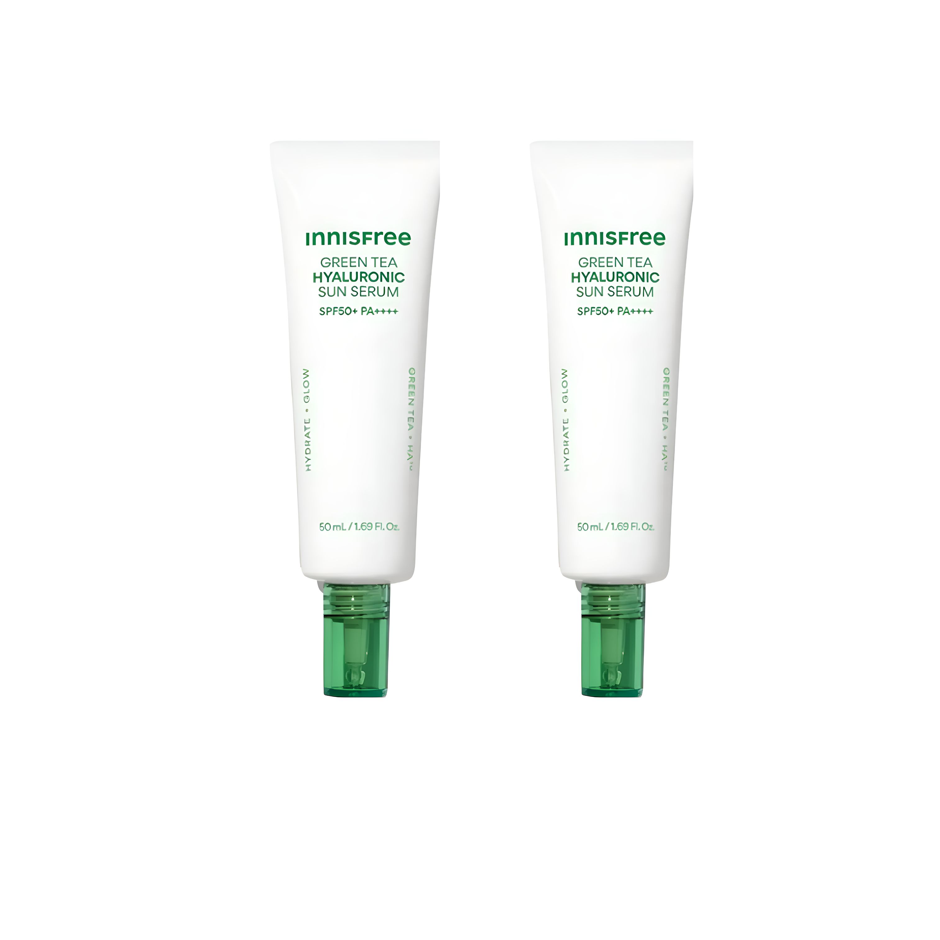 

innisfree Green Tea Hyaluronic Moist Sun Serum SPF50+ PA++++ Duo Set (50ml + 50ml)