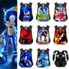 New Sonic Children's Backpack For Boys And Girls Cartoon Trendy School Bag Medium Size 20-35l Capacity