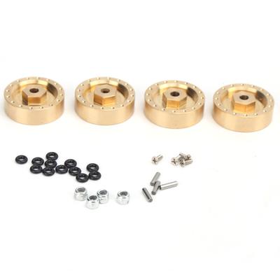 Thick Heavy Duty Brass Counterweight Wheel Hubs Combiner for Axial SCX24 90081 RC Car 1 24