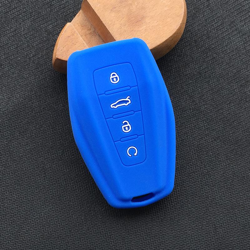 Silicone Car Key Case Cover Holder Shell For Geely Coolray 4 Buttons Auto Styling Fob Accessories
