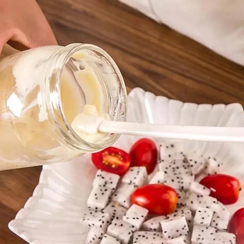 Bucătărie Unelte Mici Silicon Patiserie Răzuitor Sticlă Lungă Spatulă Aluat Gem Ketchup Prăjitură Model Mâner Lung Instrument Răzuitor pentru Copt