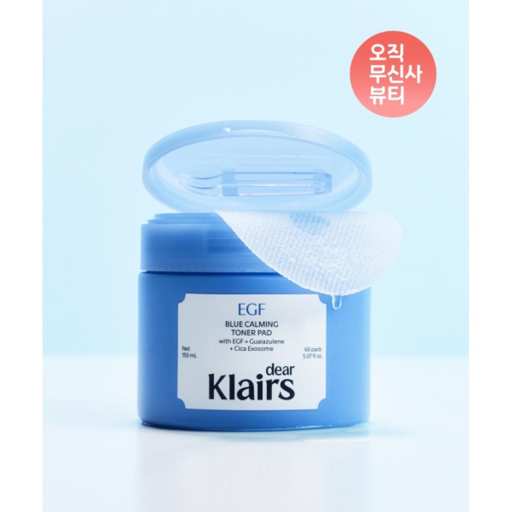 Klairs Egf Blue Calming Toner Pad 60pcs NONE