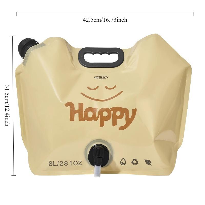 

1pcs Outdoor Water Storage Bag Portable Foldable Camping Water Bucket Large Capacity Thickened PE Material for Hiking Picnic жёлтый