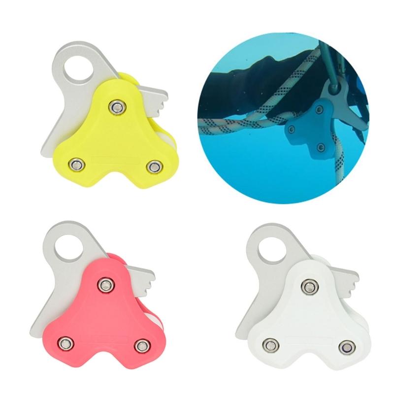 Light Weight Scubas Diving Pulley Dives Reel Rope Holder 250kg Load Bearing Rope Pulley Diving Accessories Enduring