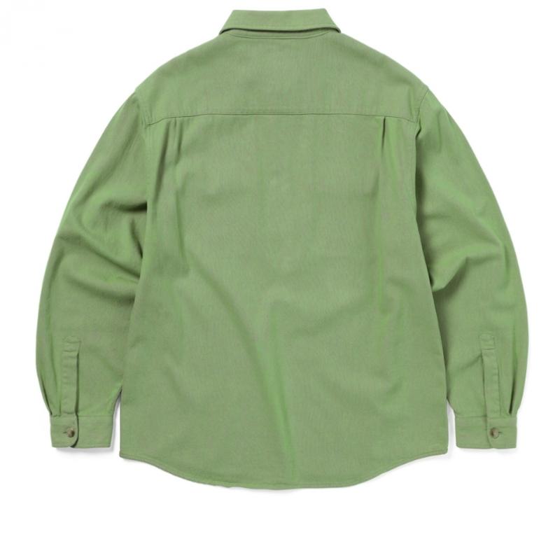 ThIs Is Never That Half Zip Shirt Green