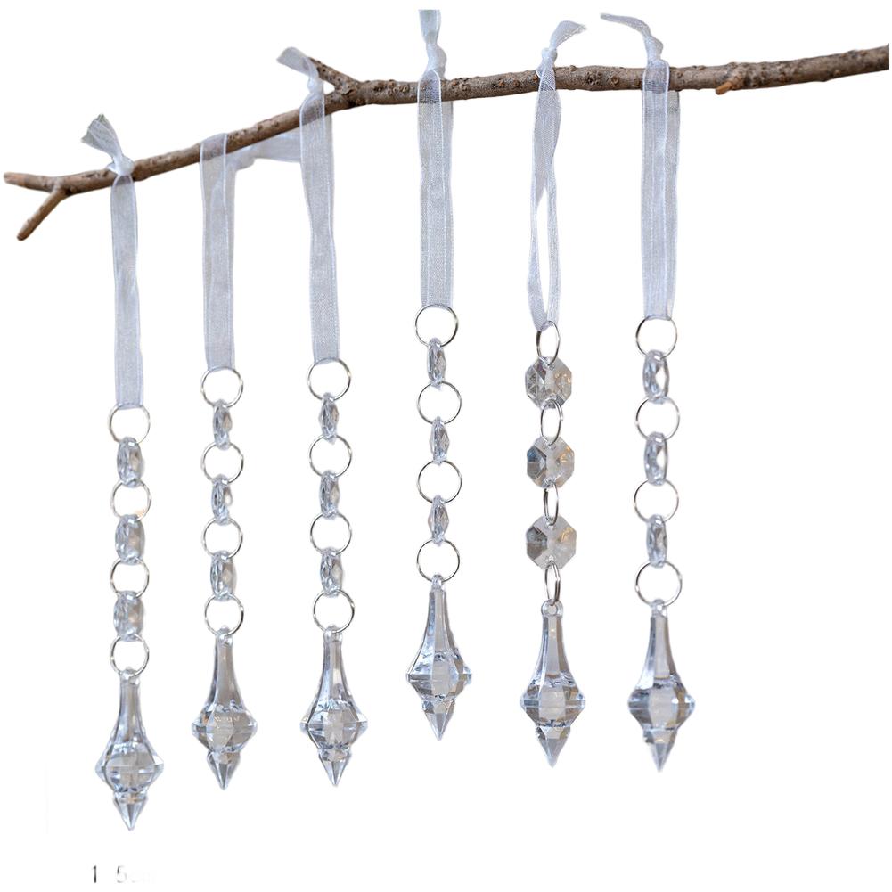 E 10*2.5cm Acrylic Tree Ornaments Customizable Decorative Arrangements Delicate Visual Appeal Christmas Decoration