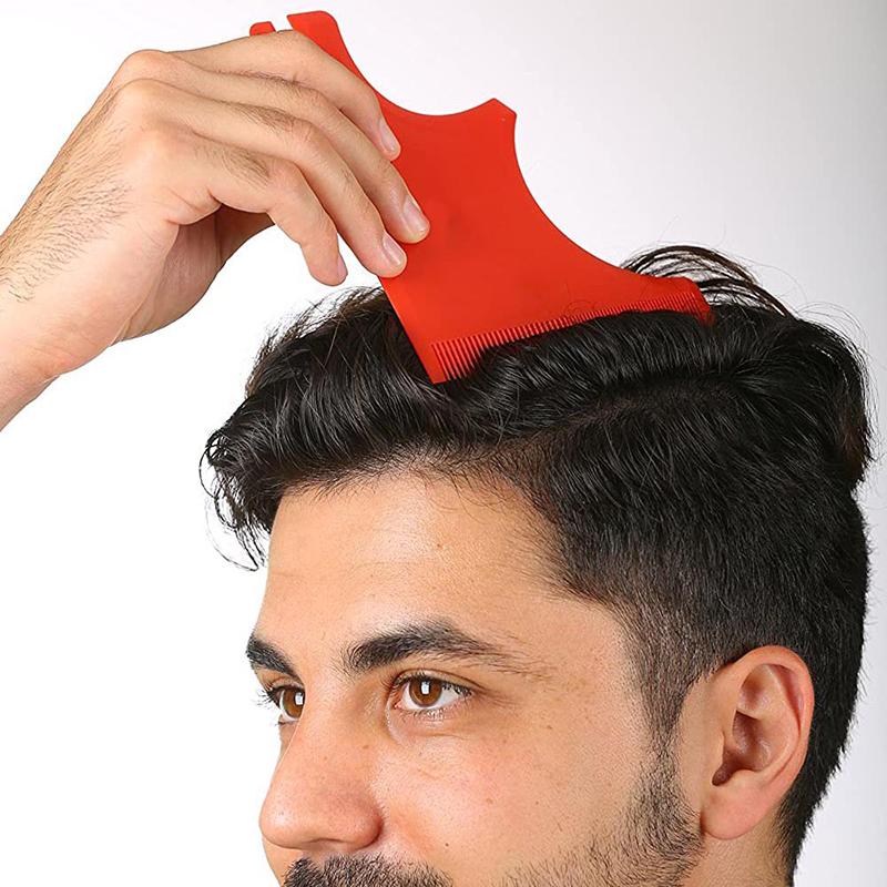 2/3/4Pcs Men Beard Hair Goatee Neckline Shaving Template Guide Haircut Kit Tool