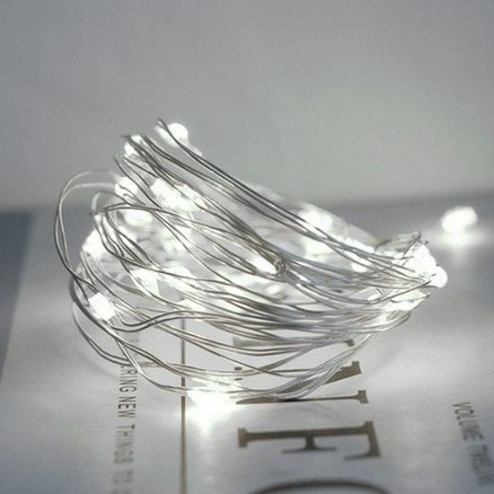 Outdoor Solar Copper Wire String Lights for Festivals and Parks