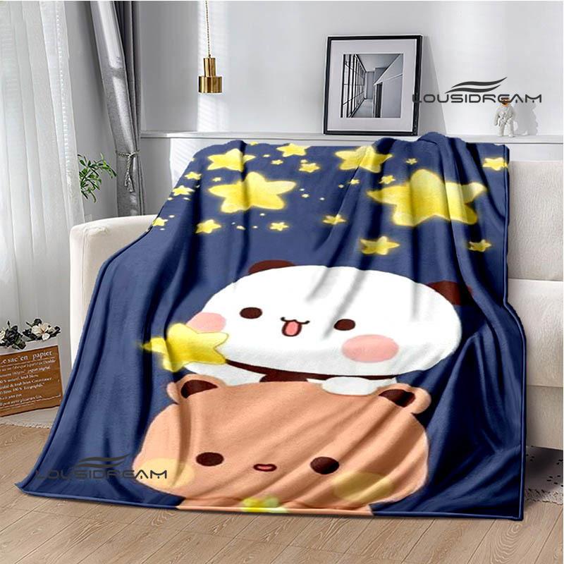 Cute cartoon bear Printed blankets picnic blanket Warm Flannel blankets Soft and comfortable blanket bed linings Birthday Gift