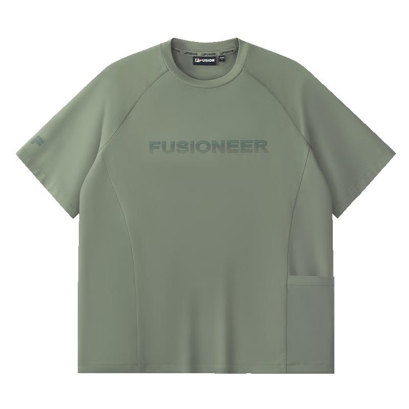 FILA FUSION Men s Casual Woven Short Sleeve T-Shirt XL