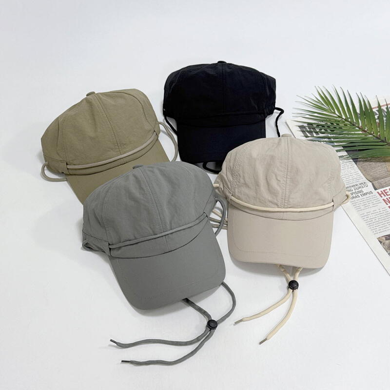 Men s Mesh Drawcord Women s Hat C8370_Black