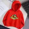 Children's Autumn Hoodie Rubik's Cube Pattern Hoodie, Magic Cube Printed Fashion Versatile Style Girls' Top
