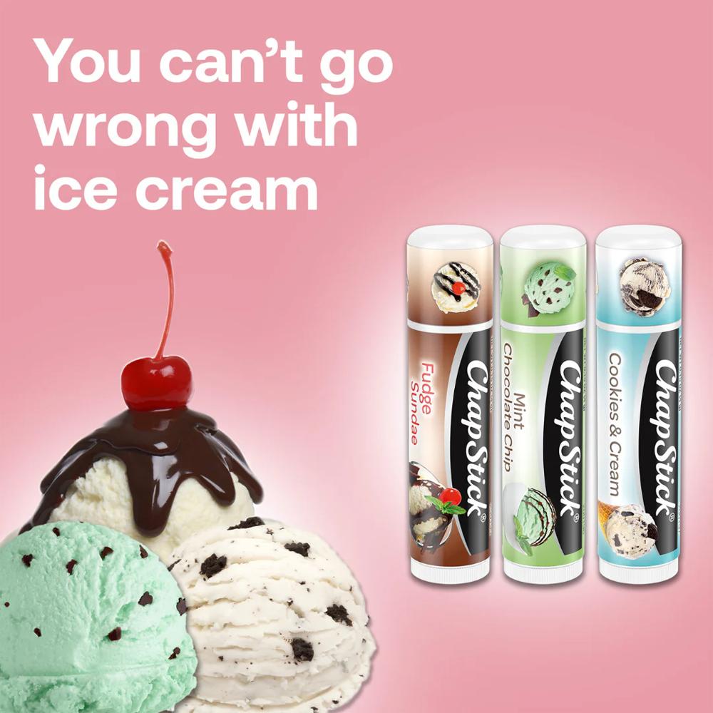 Nawilżający Balsam Do Ust Ice Cream Classics Chapstick 3-Pak