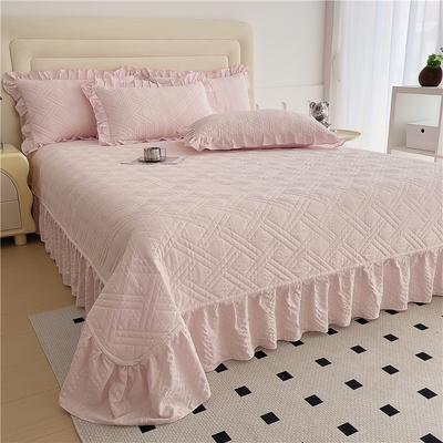 Bonenjoy Bed Cover Plain Bedspread Lace Style Bed Linen 250X250/250X270 Thicken Bedsheets Colchas Matrimoniales (No Pillowcase)