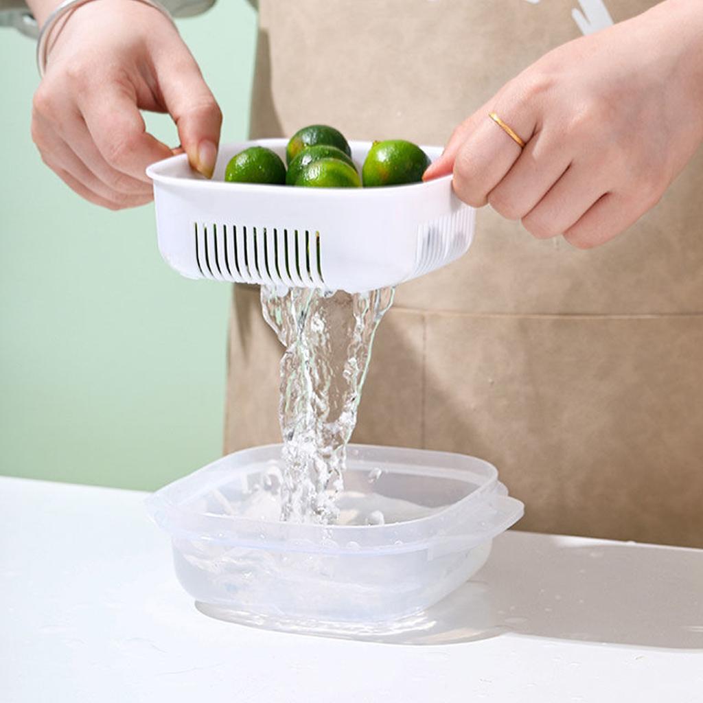 Ginger Garlic Onion Containers Multipurpose Food Grade PP Large Capacity Rectangular Vegetable