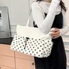 Women Polka Dot Tote Bag Spring Large Capacity Casual Underarm Casual and Simple Shoulder Bag High Appearance Commuting Bag
