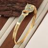 European and American Retro New Leopard Bracelet Exaggerated Trendy Zircon Leopard Open Bracelet Bracelet