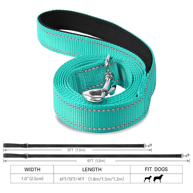 

Cats Dogs Harness Collar Lead Strap Night Reflection Dog Pet Towing Rope Pet Walking Training Leash GWFD03 (2.5x180CM) зелений