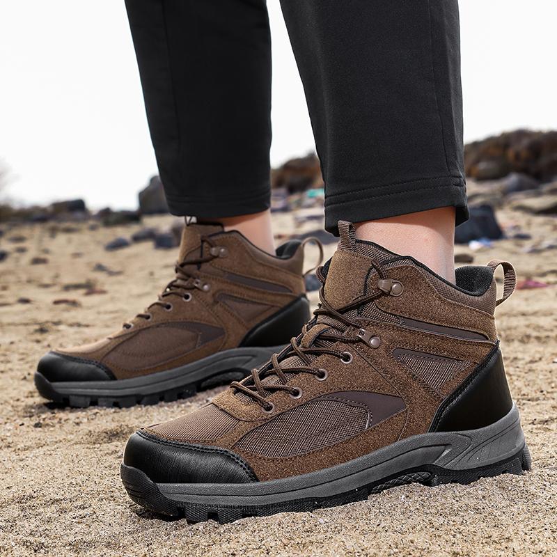 Men's Hiking Shoes Outdoor Adventure Hiking Shoes High-top Hiking Shoes Winter Shoes Wear-resistant Snow Boots