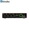 4-Channel Audio Interface with Dual External Microphone and Sound Card for Professional Recording and Music Bands