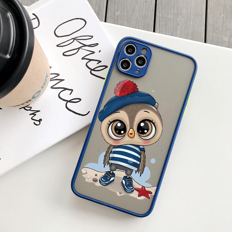 

Мультяшная Девочка Подарки Милые Любители Сов Чехол Для Телефона Для Iphone 16 11 12 13 14 15 Pro Max X XS Max XR SE 2020 8 7 Plus Матовая Задняя Крышка iphone 12ProMax