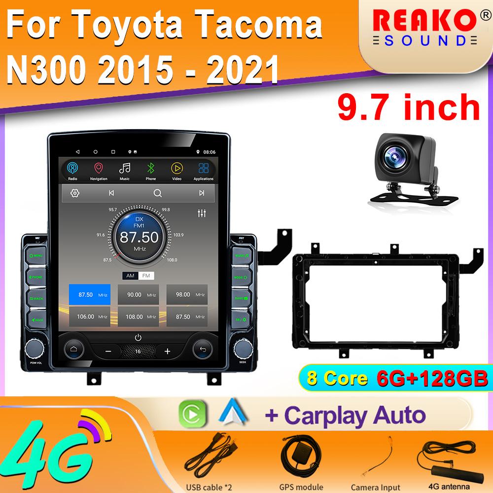 9.7" Vertical Style Tesla Screen Car Radio For Toyota Tacoma N300 2015 - 2021 GPS Navigation Multimedia Player Carplay 2 Din