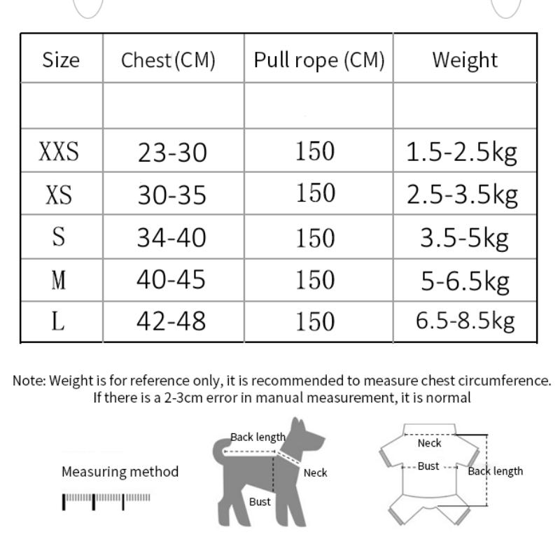 Dog and Cat Harness, Chest Rope Set, Reflective, Breathable, Adjustable, Pet, Small and Medium Dog, Puppy, Outdoor Walking