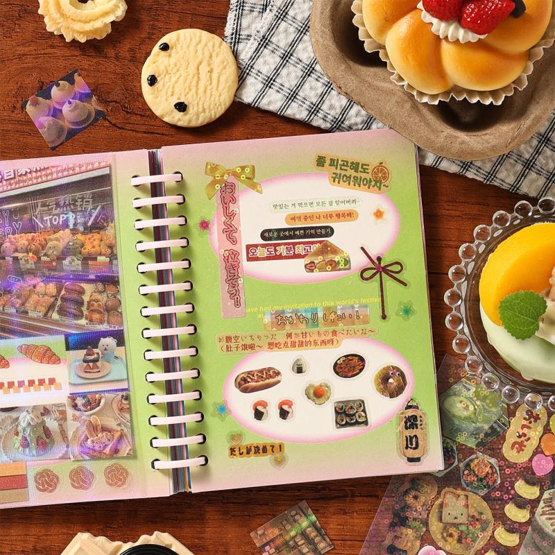 20 Sheets Vintage Japanese Retro Style Sticker Book, Nostalgic Showa Texture, Journal Diary Decor Material