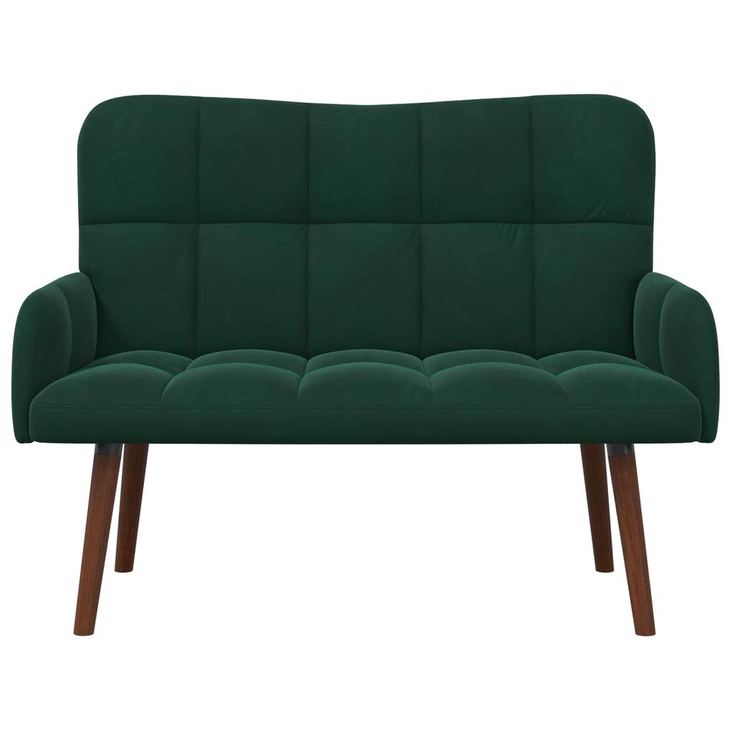 2 Seater Sofa Dark Green 115 x 61 x 87 cm Velvet (V)