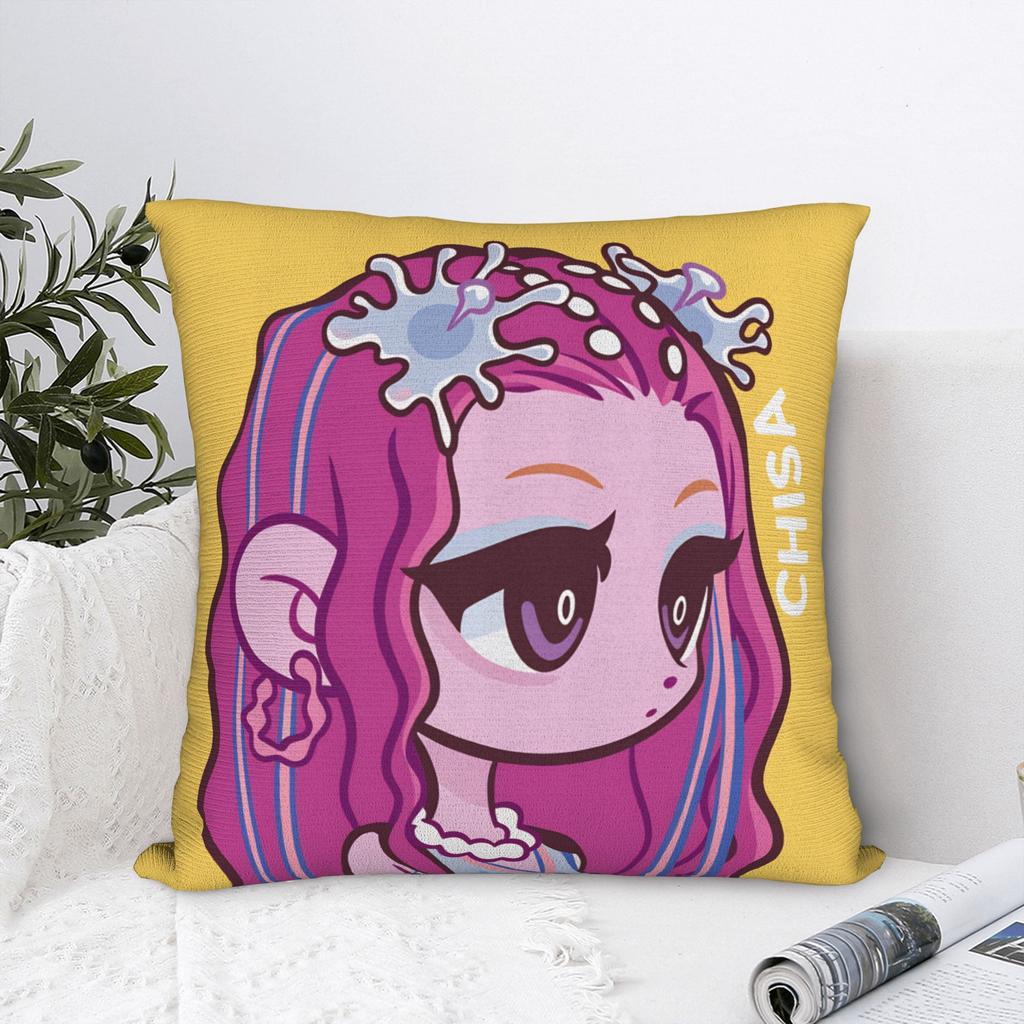 Chisa Wuthering Wave Pillow Case Kawaii Pillow Cover Square Pillowcases For Living Room Chair