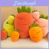 Cute Carrot Plushie Vegetable Soft Stuffed Cartoon Toy Fluffy Pillow Pink/orange/yellow/red 28/40/60/80cm