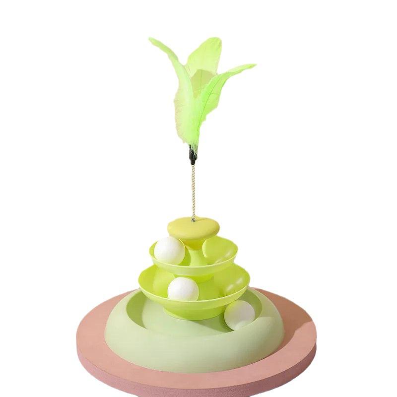 Cat Toys Self-entertainment Artifact Kitten Fun Cat Stick Cat Roulette Ball Kitten Kitten Automatic Play Cat Supplies