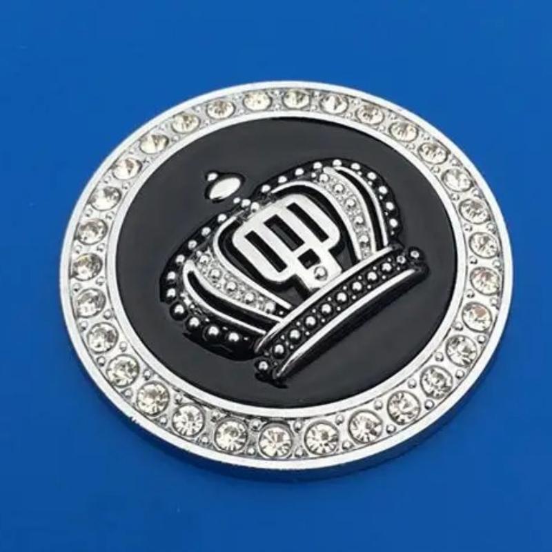 3D Crown Diamond Car Crown Gold Royal Sticker Emblem Badge Car Stickers Imperial Crown