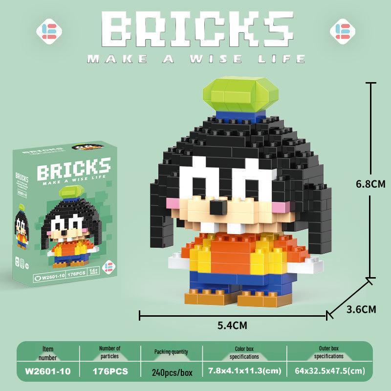 Children's Cartoon Building Blocks Set - Micro-Particle Assembly Girl Toy Gift