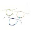 Simple Accessories 3 Leaves Compass Starfish Braided Bracelet Set