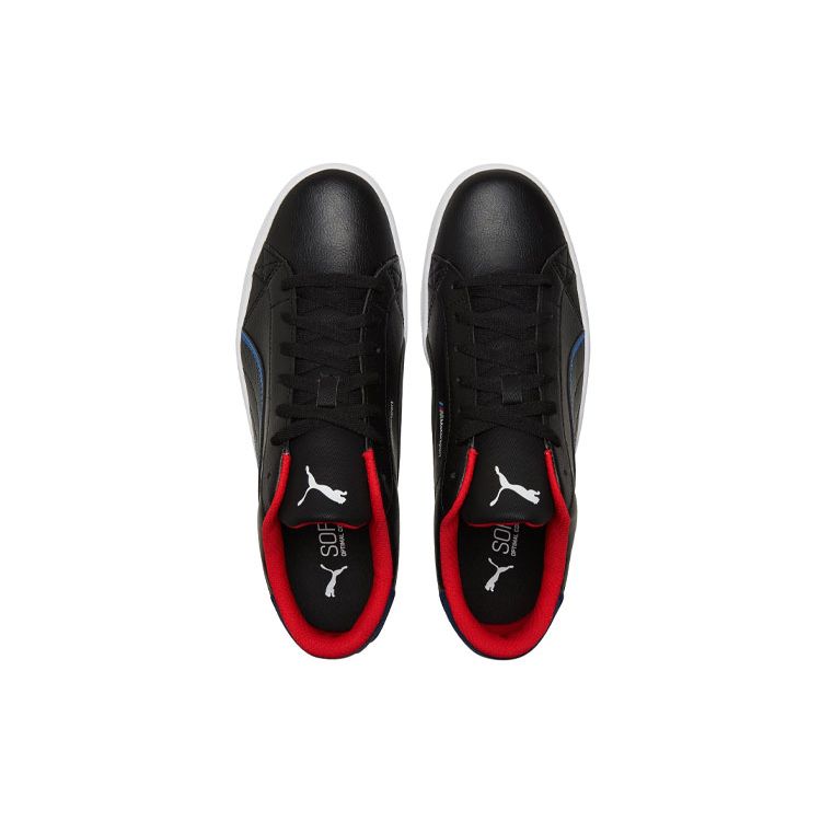 Puma BMW M Motorsport X Smash Vulc V3 Low Black Estate Blue Red Men Sneakers 306876-01