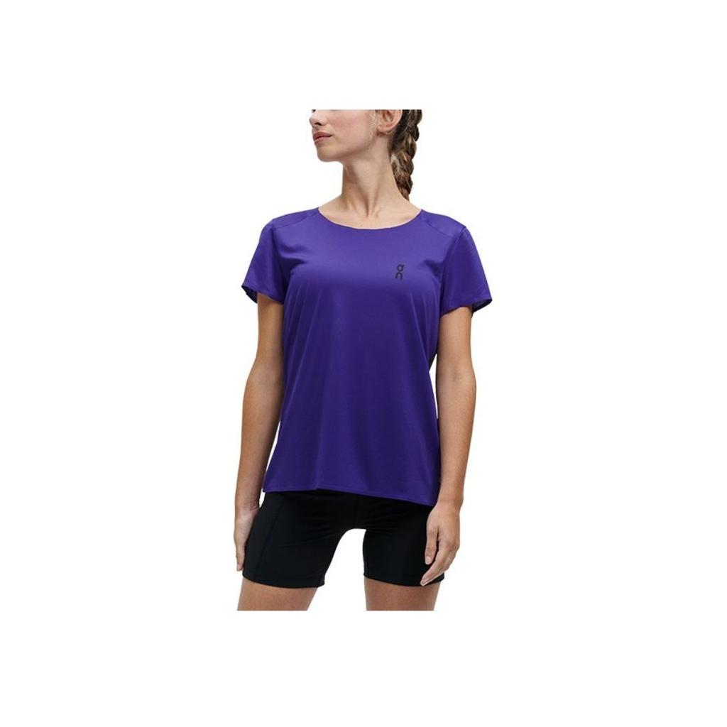 On Performance T Solid Color Casual Round Neck Short Sleeve T-Shirt Women T-Shirts Twilight 202.00424