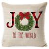 Christmas Pillowcase Gray and White Plaid Office Lumbar Support Home Bedside Cushion Car Neck Cushion