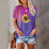 Retro Floral 3D Printing T-shirt Women's Casual O-neck Short-sleeved T-shirt Street Harajuku Women's Clothing