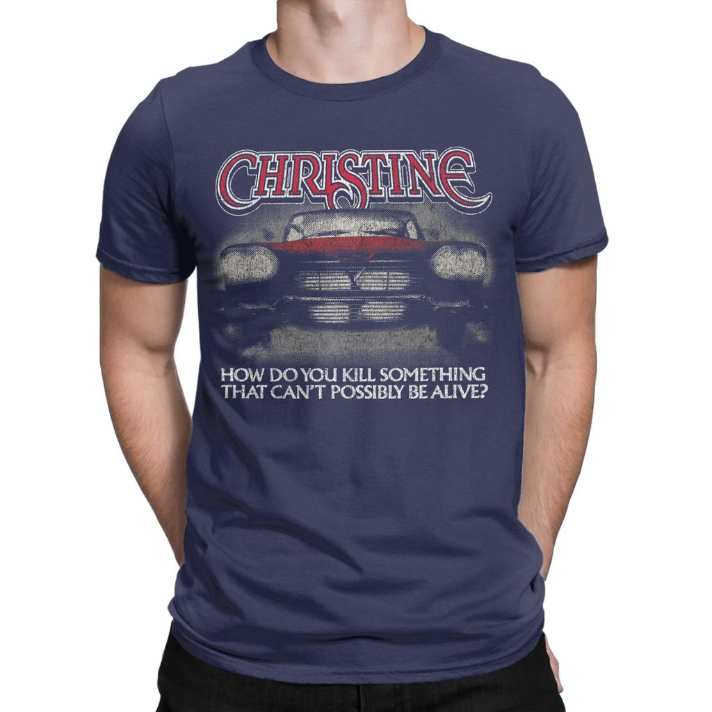 John Carpenter Christine Horror Movie Graphic Printing T Shirts Men Women  Pure Cotton  Tee Shirt Clothing