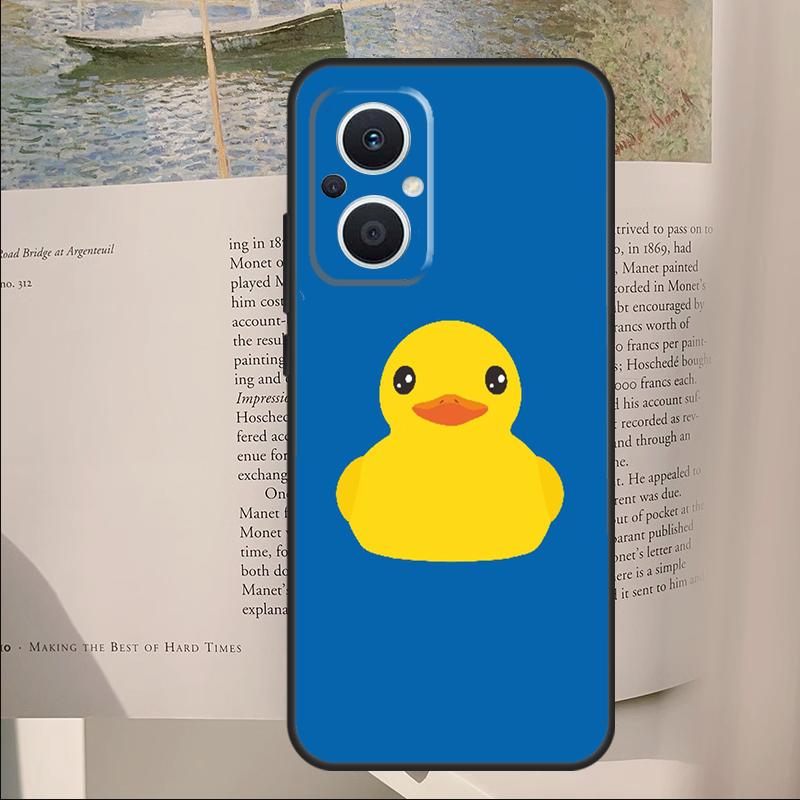 Cartoon Duck Knife Cover For OPPO Reno 7 8 Lite 11F 12F 13F 14F 10 11 12 13 14 Pro OPPO Find X6 X5 X8 Pro Case