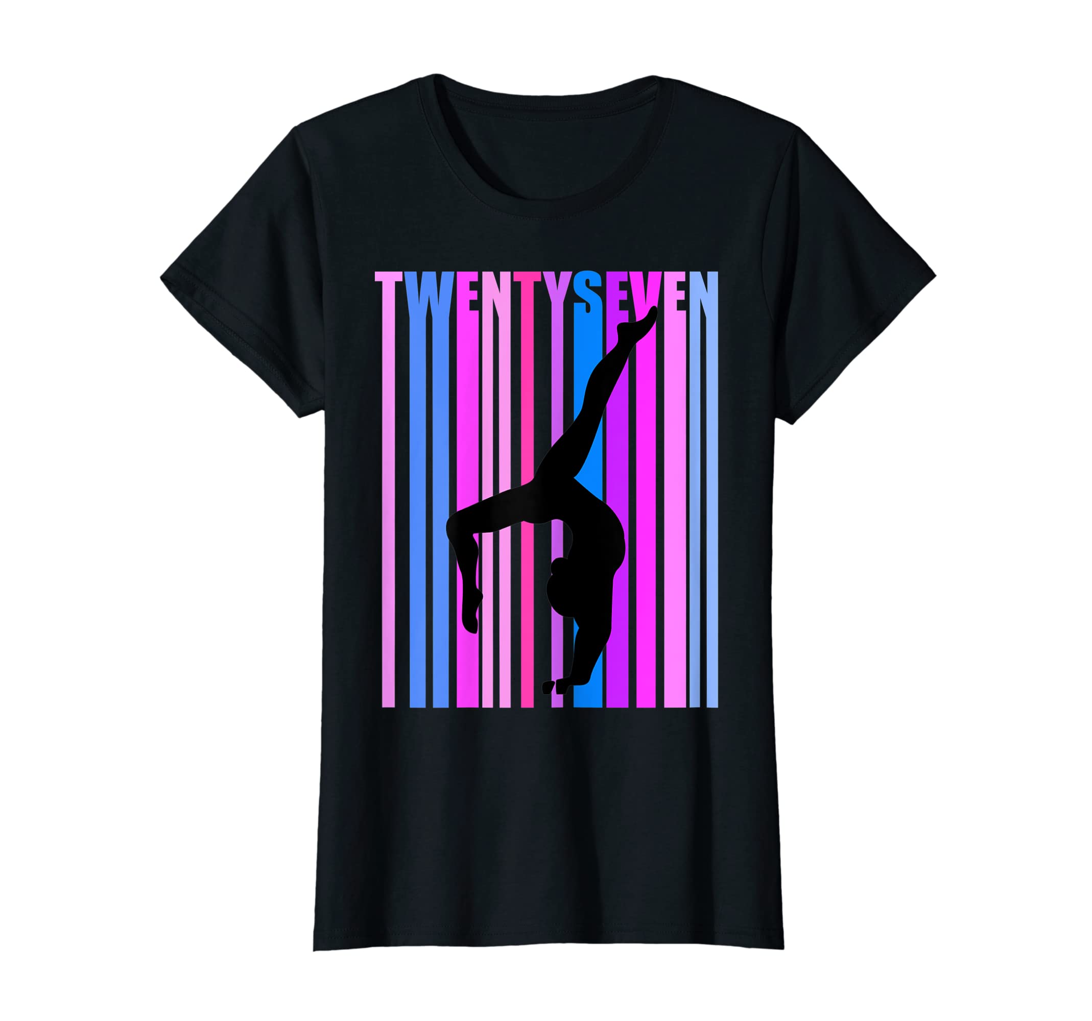 

Футболка для женщин на день рождения 27-летней гимнастки, королевы бревна, гимнастки