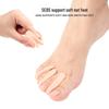 Silicone Hallux Valgus Corrector & Toe Separator with Three-Hole Design, Wearable in Shoes